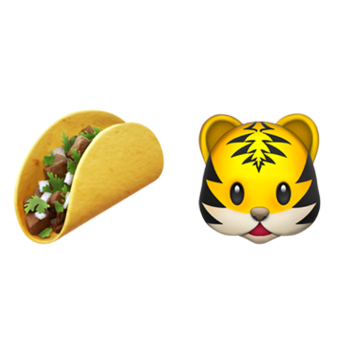 🌮🐯 Emoji Domain iOS rendering